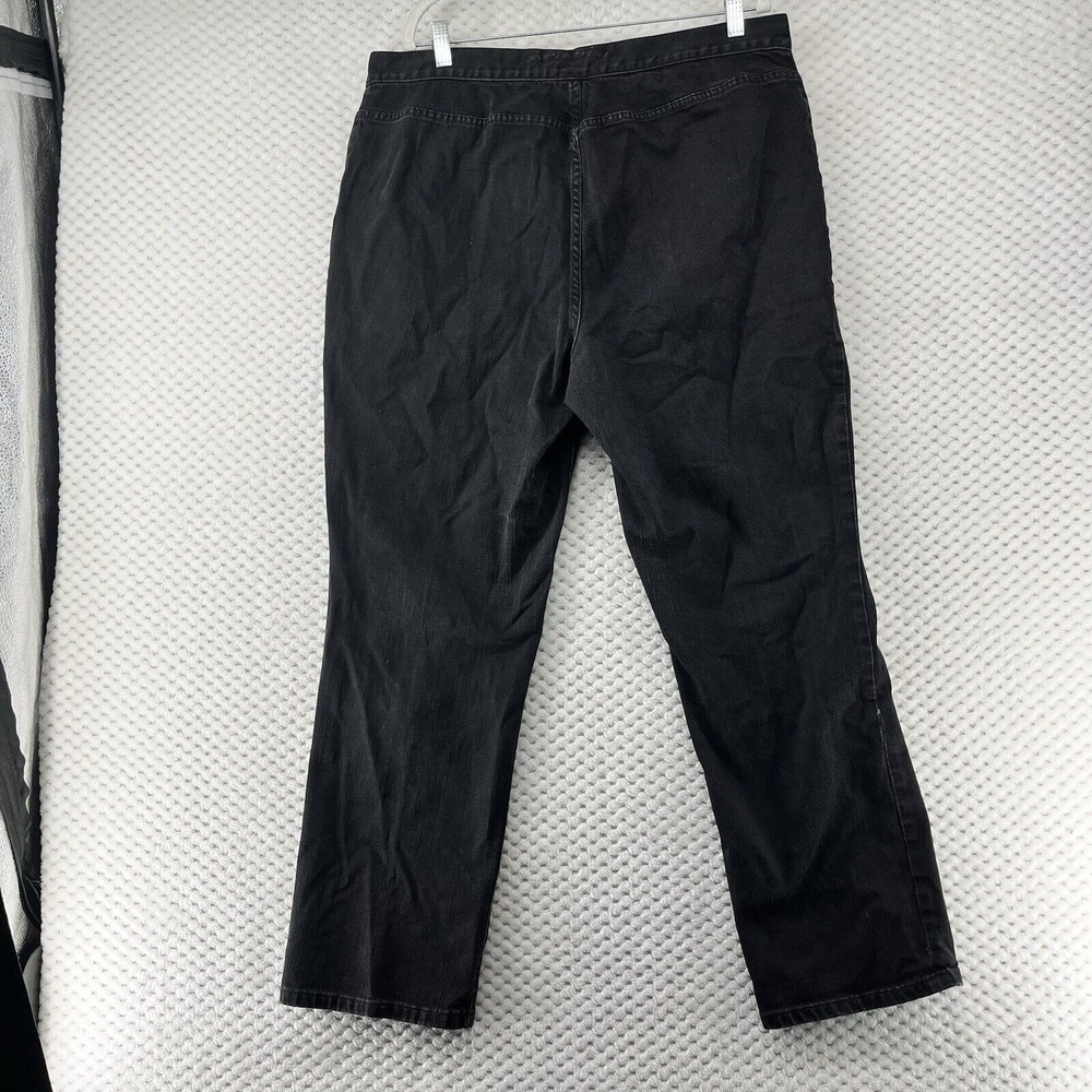 Lauren Jeans Co. Black Denim Pants Straight Leg Jeans Comfort‎ Fit 16W